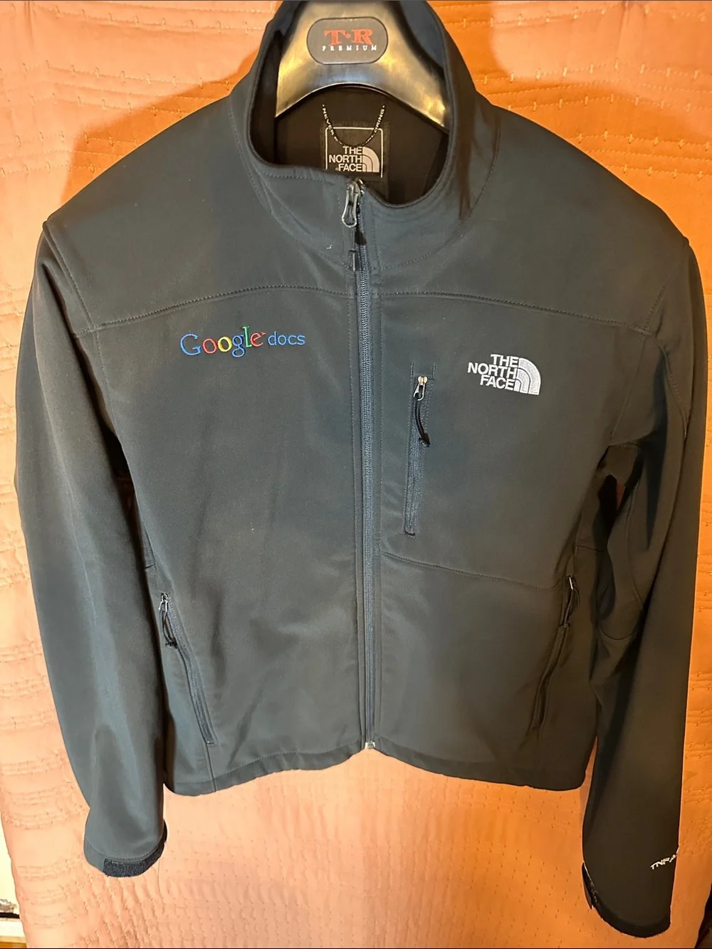 The North Face Black Bomber Jacket with Google Docs Logo